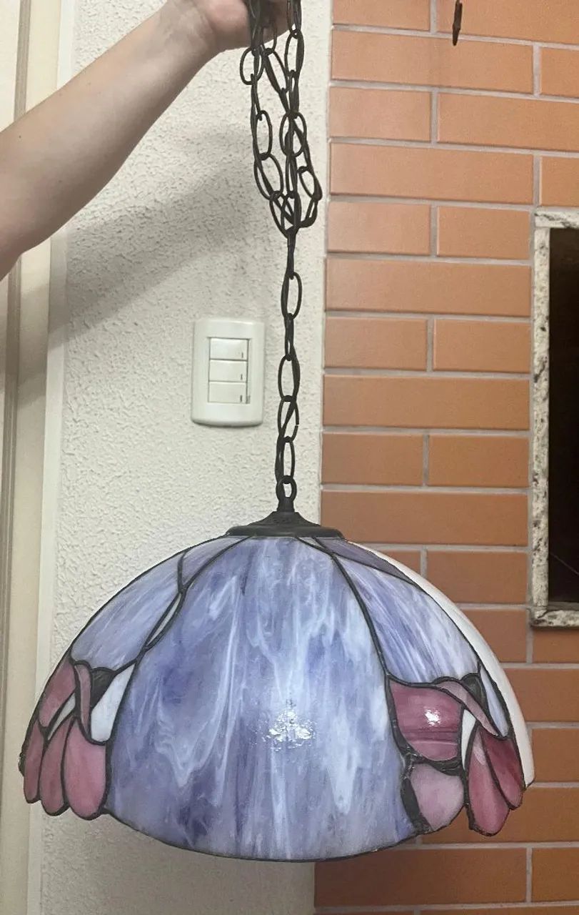 Lustre antigo estilo tifany