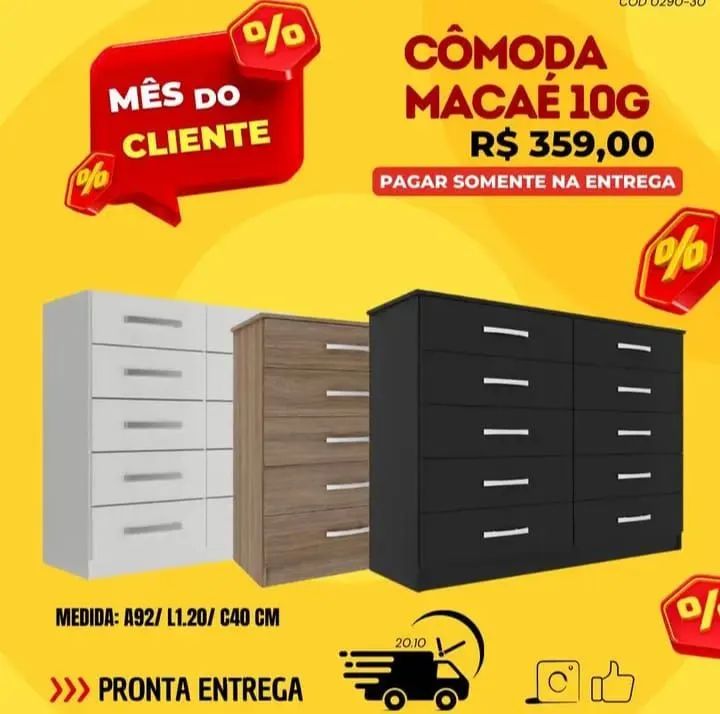 Cômoda móveis de fabrica 