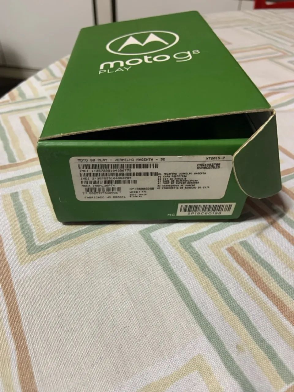 Caixa do Moto G8 Play - Foto 4