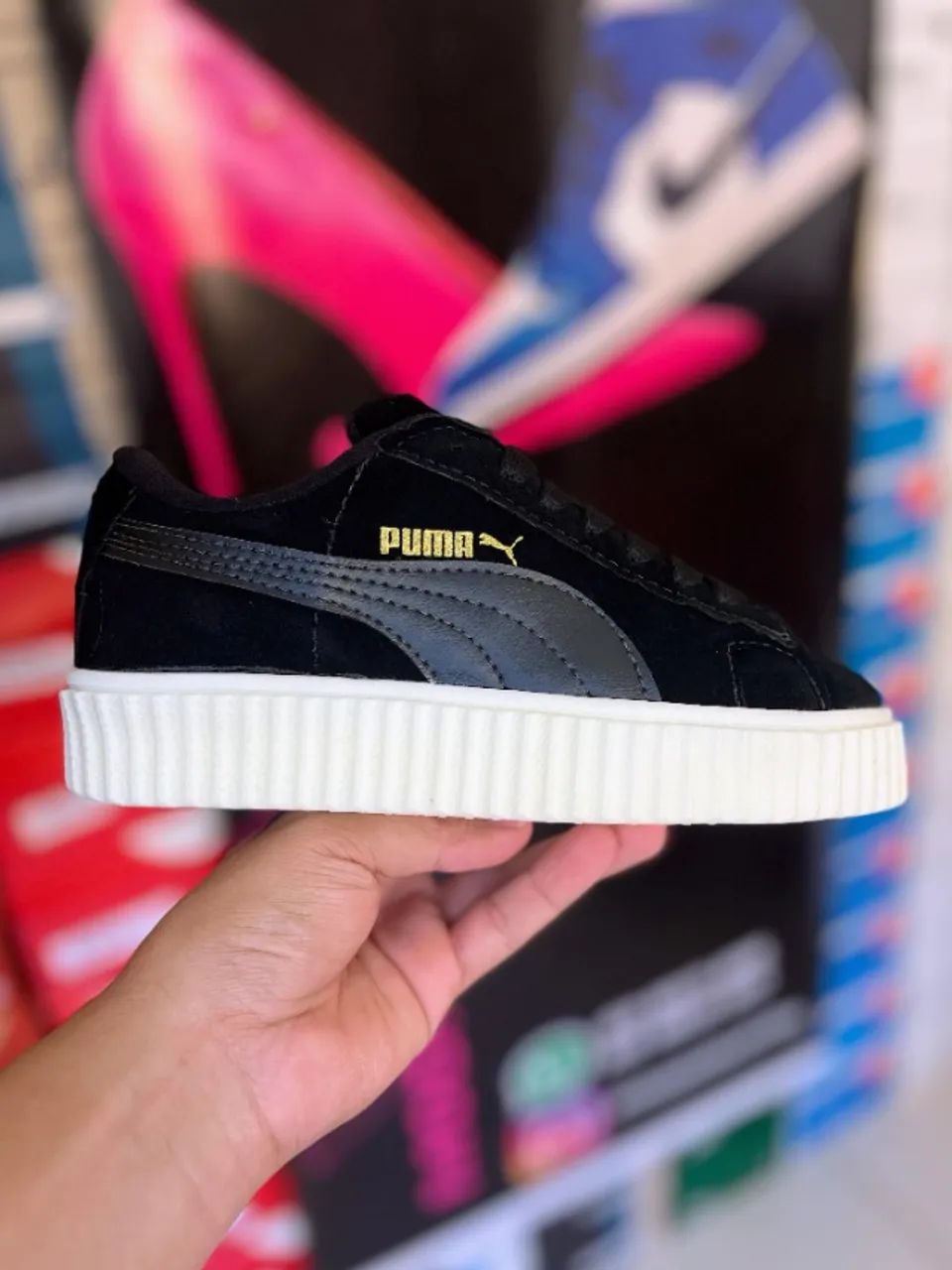 Tênis Puma Preto Feminino - Foto 4