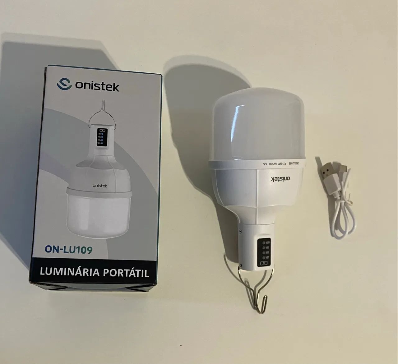 Lâmpada portátil e recarregável USB 18W - Foto 2