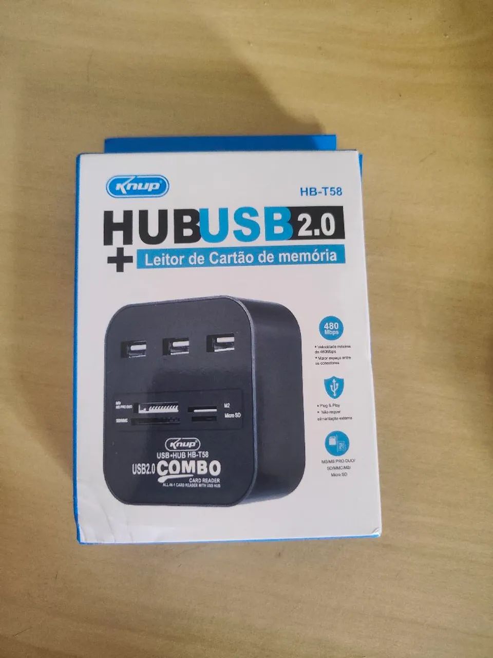 Leitor cartão de memória e pendrive 