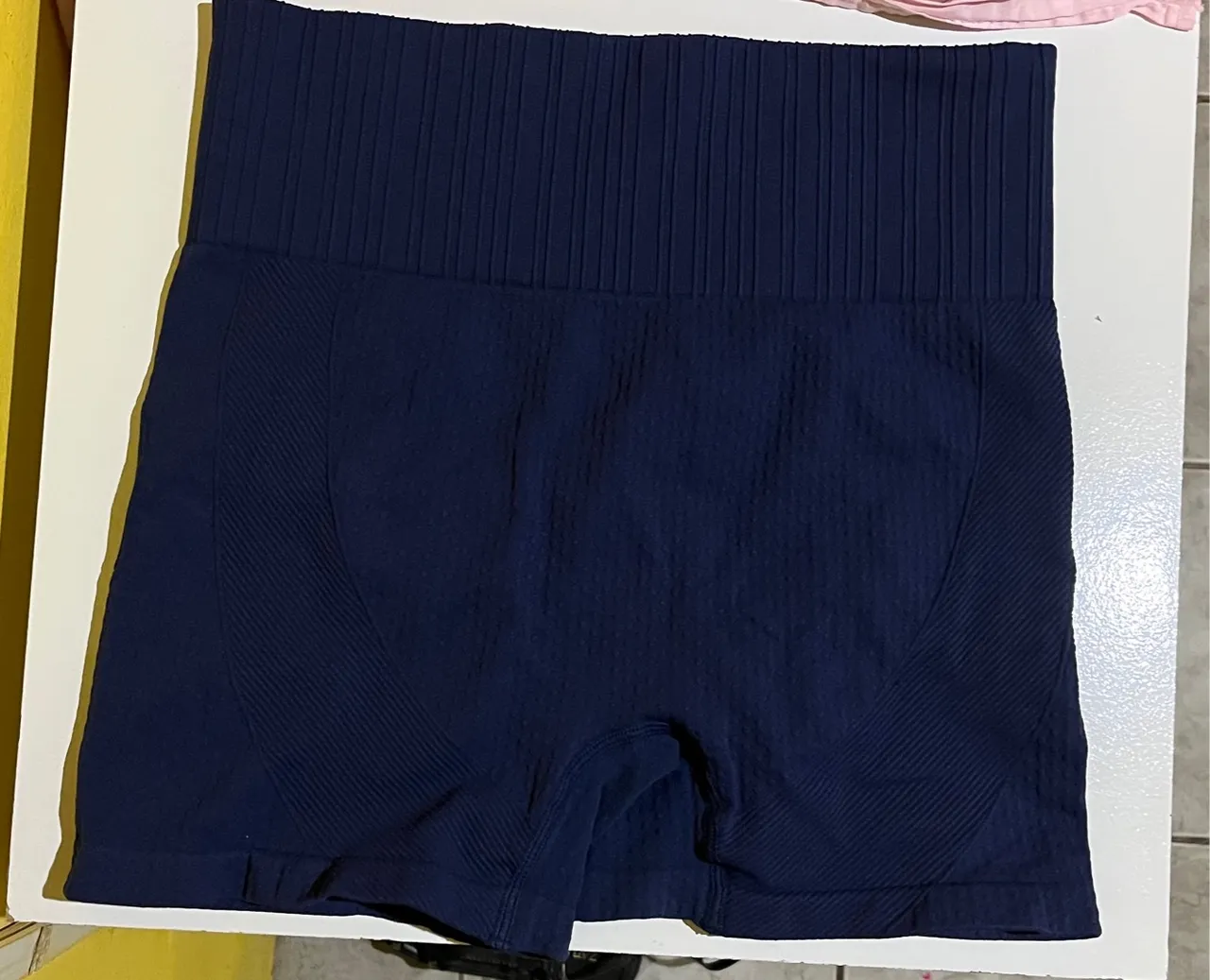 Shorts Feminino Fitness Azul Marinho Levanta Bumbum
