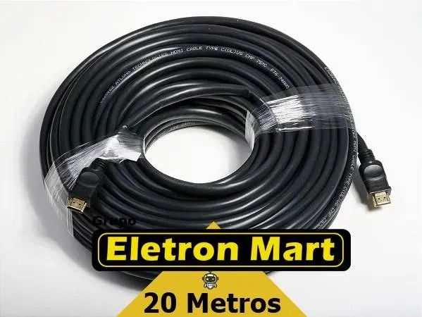 Cabo Hdmi de 20 metros, entregamos e ac. cartões