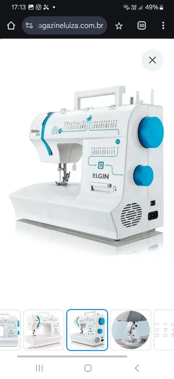 Máquina de Costura Elgin Genius Plus - Foto 2