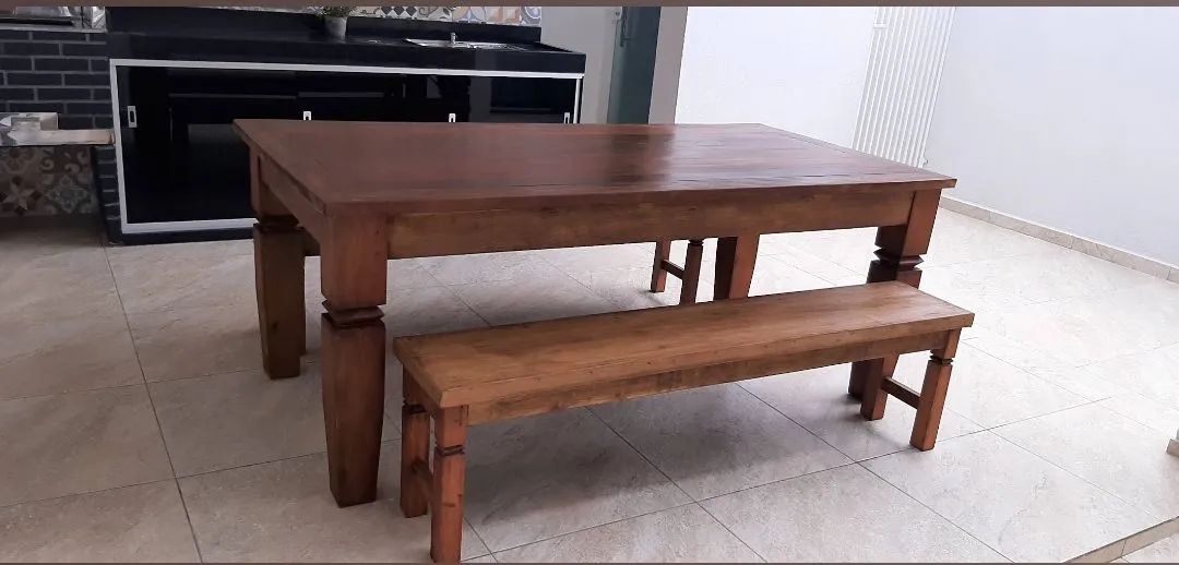 Mesa e madeira de lei maciça e Nobre - Foto 5