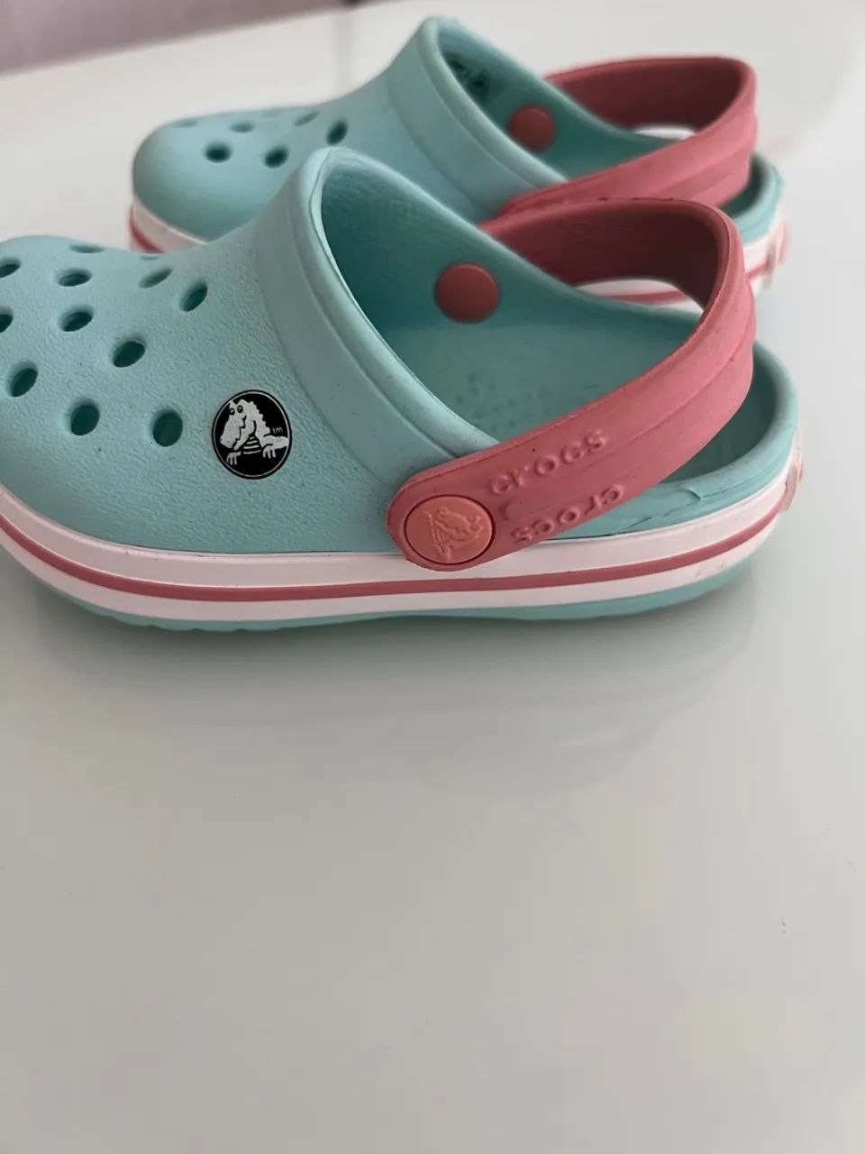 Crocs Infantil Azul e Rosa C6 - Foto 3