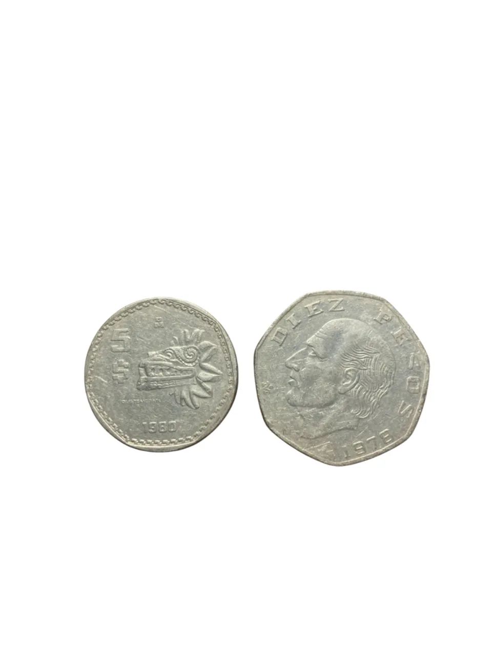 Conjunto de Moedas e uma Nota de 100 Pesos Mexicanos  - Foto 5