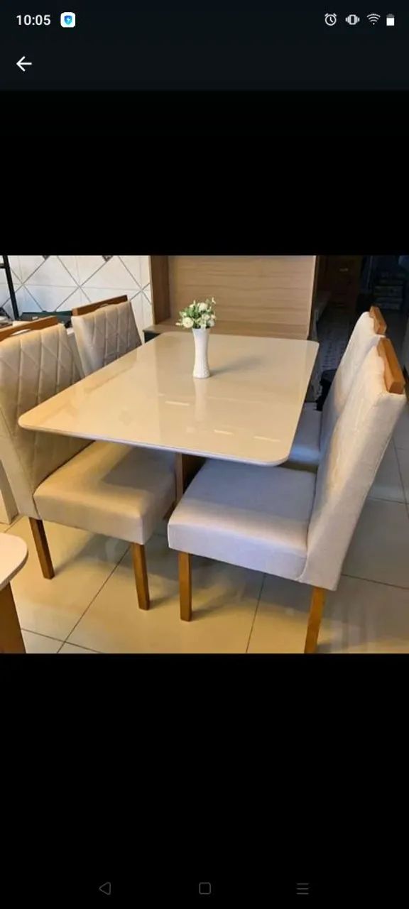 Jogo de Mesa e Cadeiras para Jantar - 4 Lugares - Foto 4