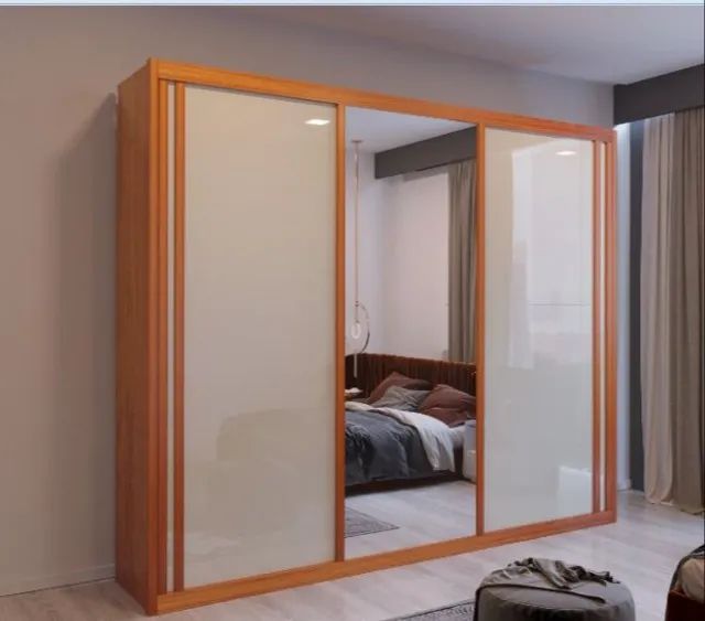 Guarda Roupa Dallas 100% MDF 3 Portas com Espelho Novo fazemos entrega