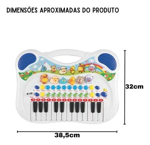 Teclado Infantil Musical com Animais - Diversão Garantida! - Foto 4