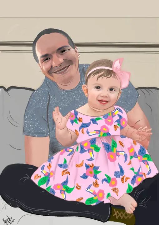 Quadro realista, presentei com um desenho - Foto 6