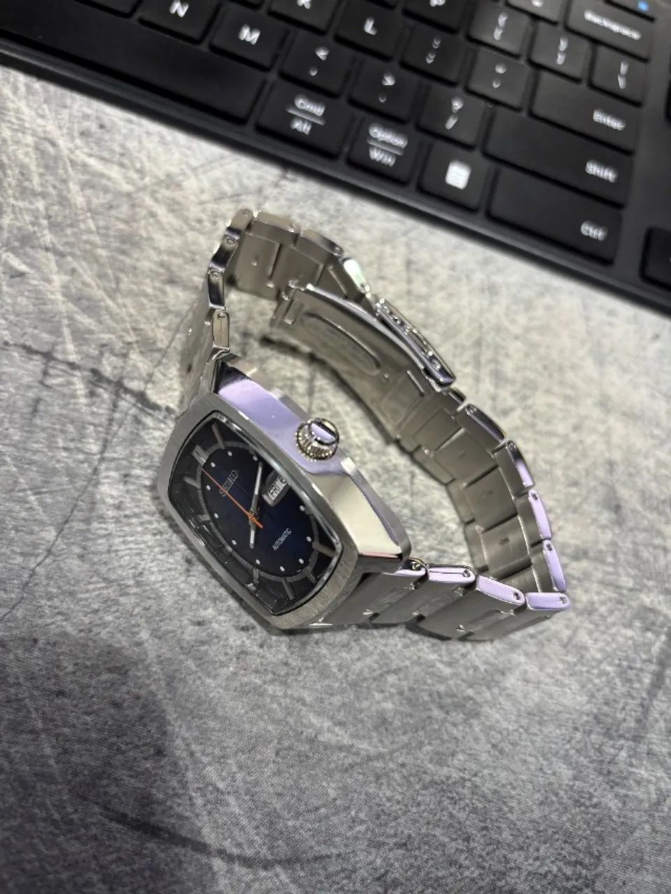 seiko relógio automático masculino recraft snkp23 - Foto 3