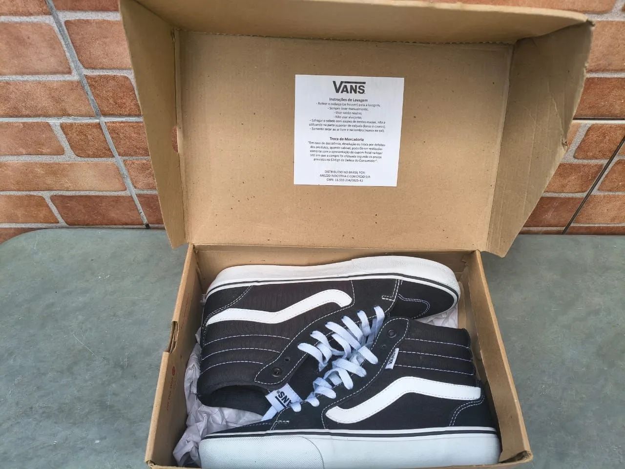 "NOVO ORIGINAL" Tênis vans Mn Filmore Hi preto N°38