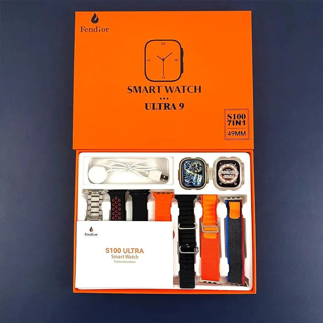 Smartwatch S100 Ultra 9- 7 em 1 - 49mm