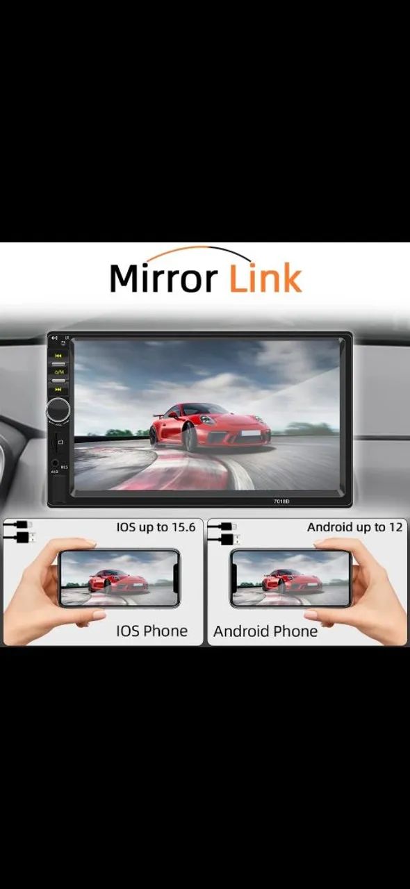 Multimídia 7 polegadas com câmera de ré  - Foto 3