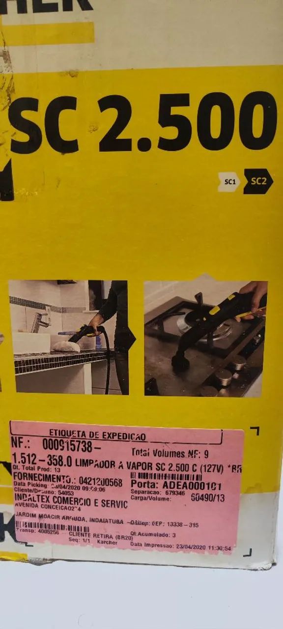 Máquina de limpeza a vapor Karcher SC 2.500 C - Foto 3