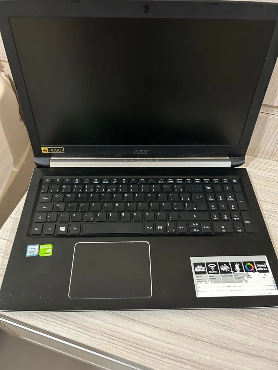 Notebook Acer tela de 15.6 polegadas, i7,8gb ram, nvidia - Foto 2