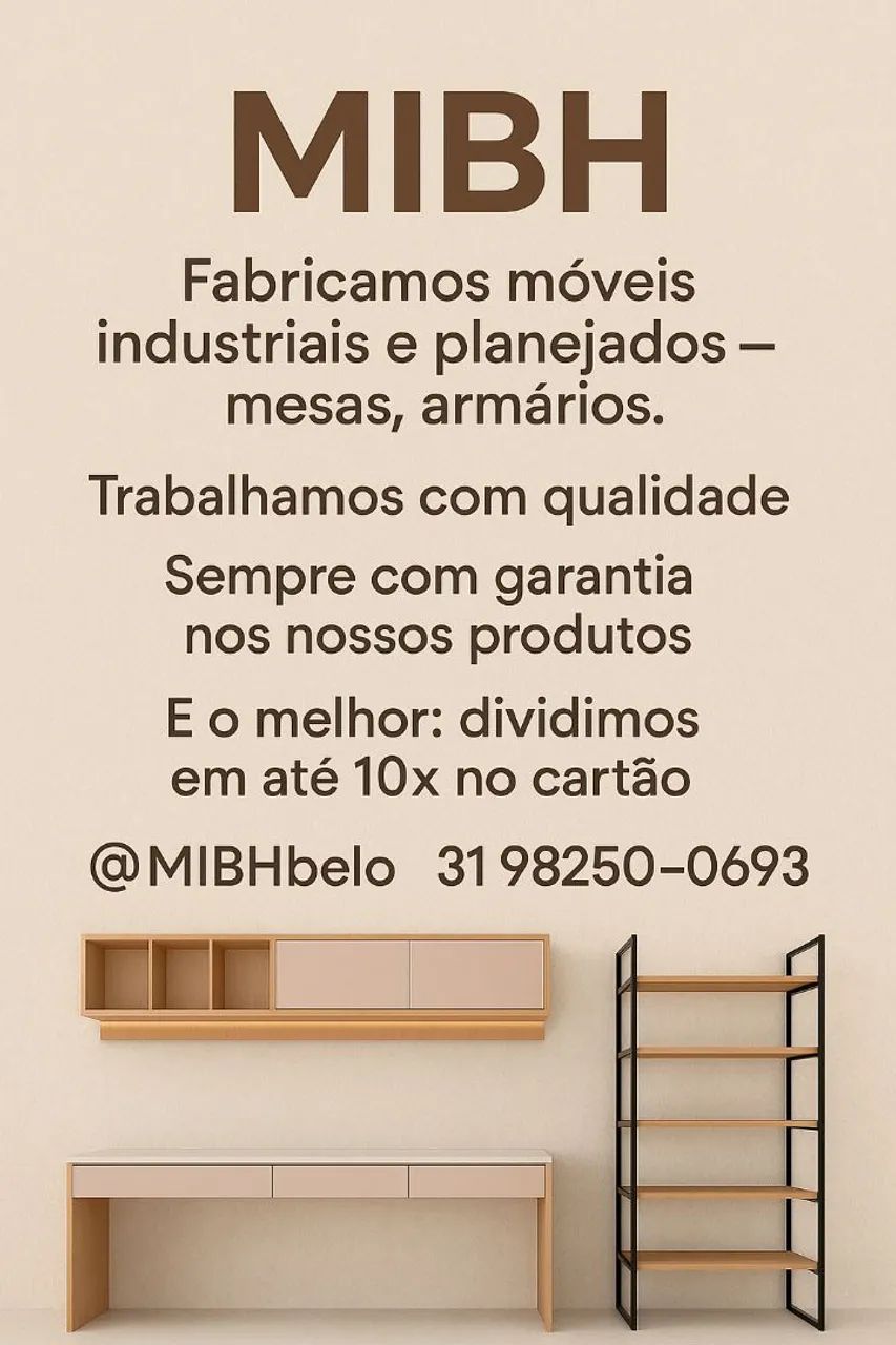 Móveis estilo industriais e planejados 