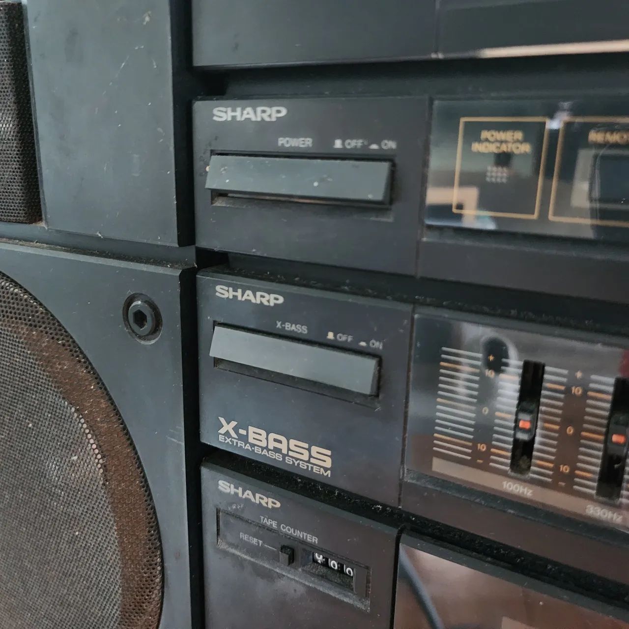 Toca Disco e Fita Sharp SG 950CD (s/ funcionar) - Foto 4