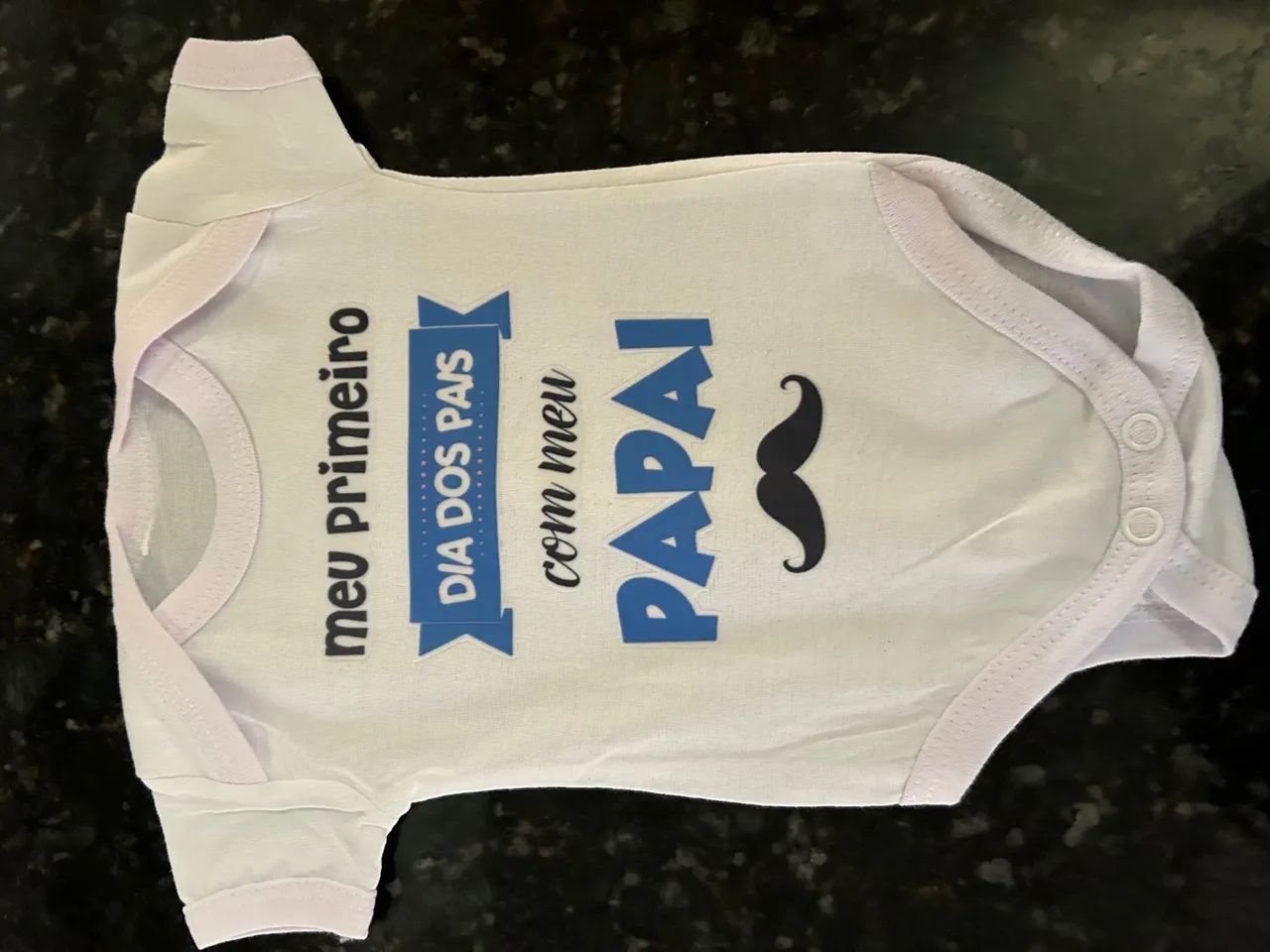 Traga sua ideia body bebê personalizado pai mãe - Foto 5