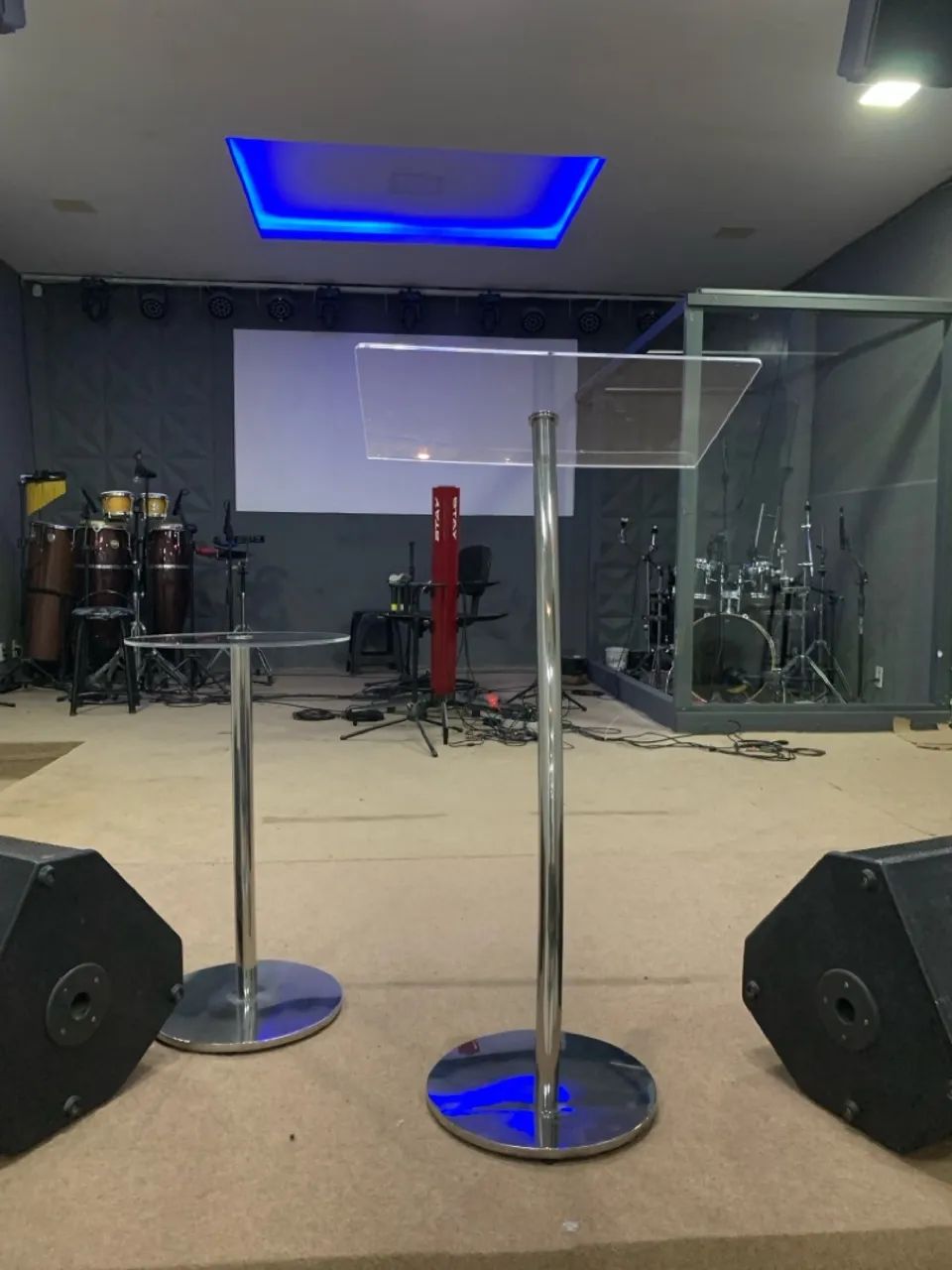 Pulpito igreja palestra inox