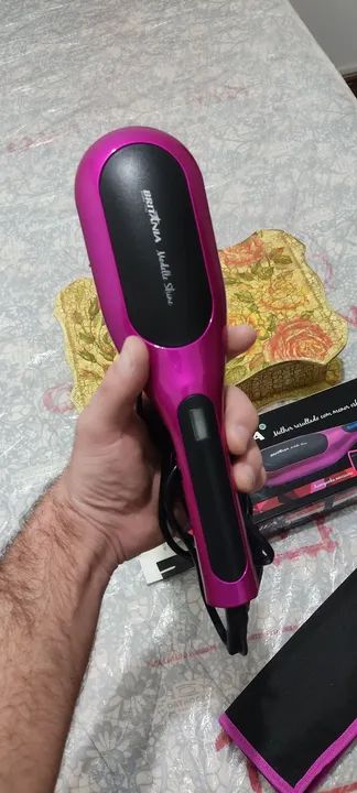 Escova Leia o Anúncio Secadora e Alisadora de Cabelo Britânia  Modelle Shine Bivolt Nova - Foto 5