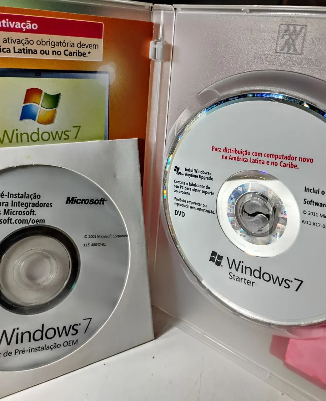 Windows 7 Box Completo Novo.