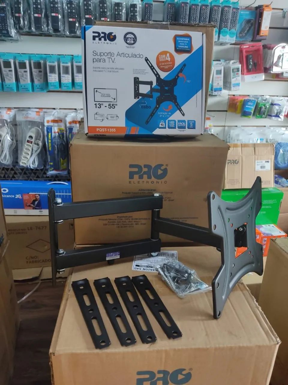 Suporte Articulado para Tvs até 55 polegadas braço longo  - Foto 2