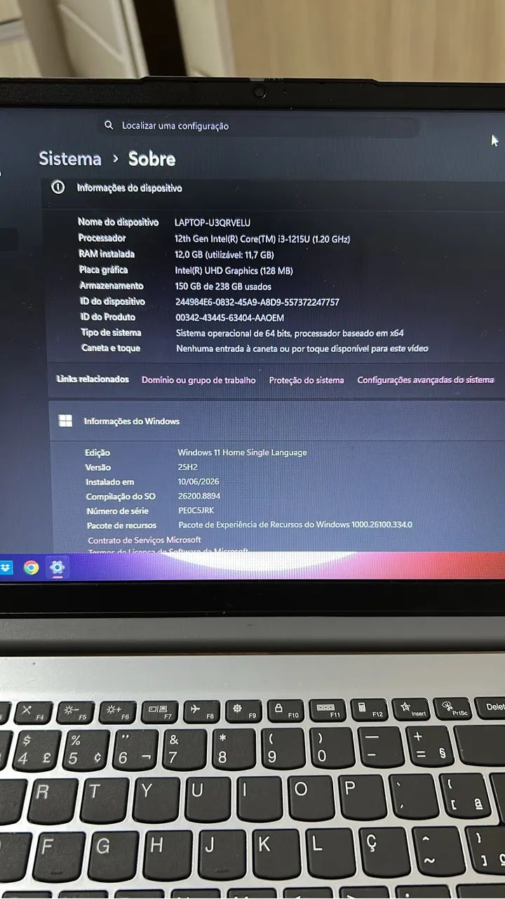 Notebook Lenovo IdeaPad 1 i3 12ª - Foto 5