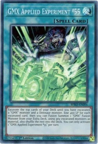 Yugioh!!! GMX Applied Experiment #55 BPRO-EN096  Super Rare