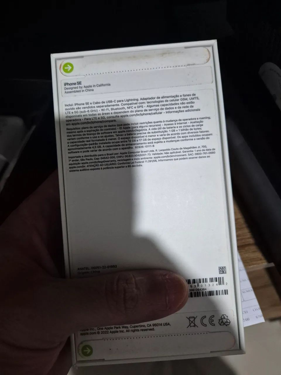 [Lacrado] Iphone se 3ger 5g 64gb branco  - Foto 2