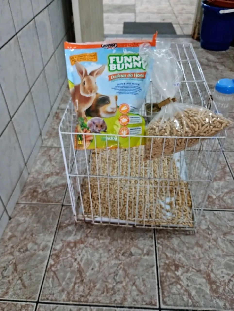 Gaiola para mini coelho/hamster