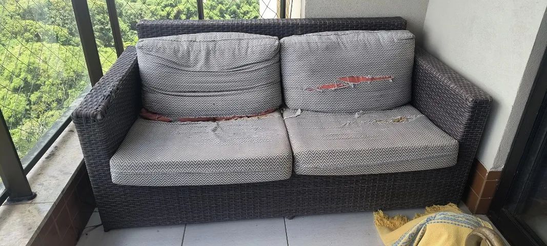 Sofá ideal varanda e área externa 4 lugares . 65569111977857120