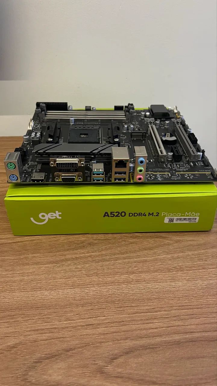 Placa-Mãe A520 M2 AM4 DDR4 até 128GB - Foto 3