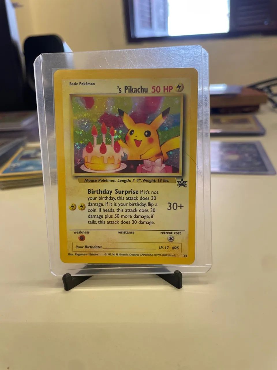 Pikachu aniversário 1999 promo 