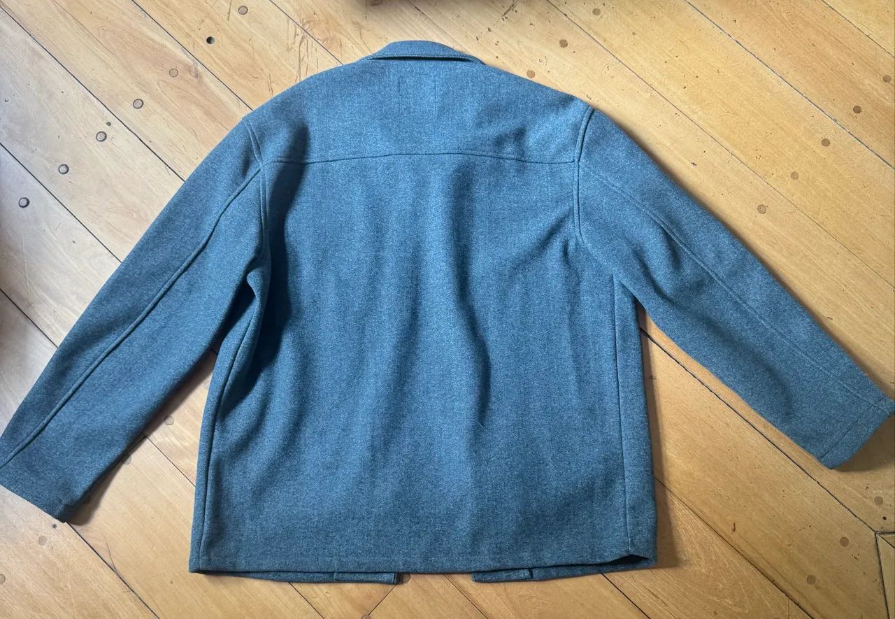 sobrecamisa cinza da Pull&Bear, lã, trazido da Espanha  - Foto 2