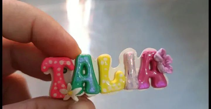 Letras de biscuut para chaveiro  - Foto 5