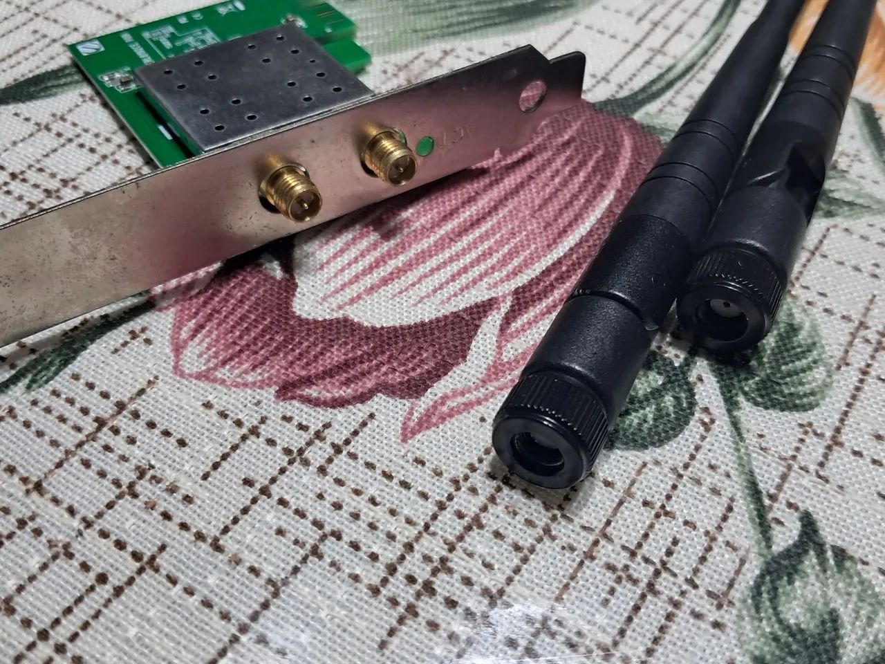 Placa de rede Wifi PCI express com duas antenas - Foto 3