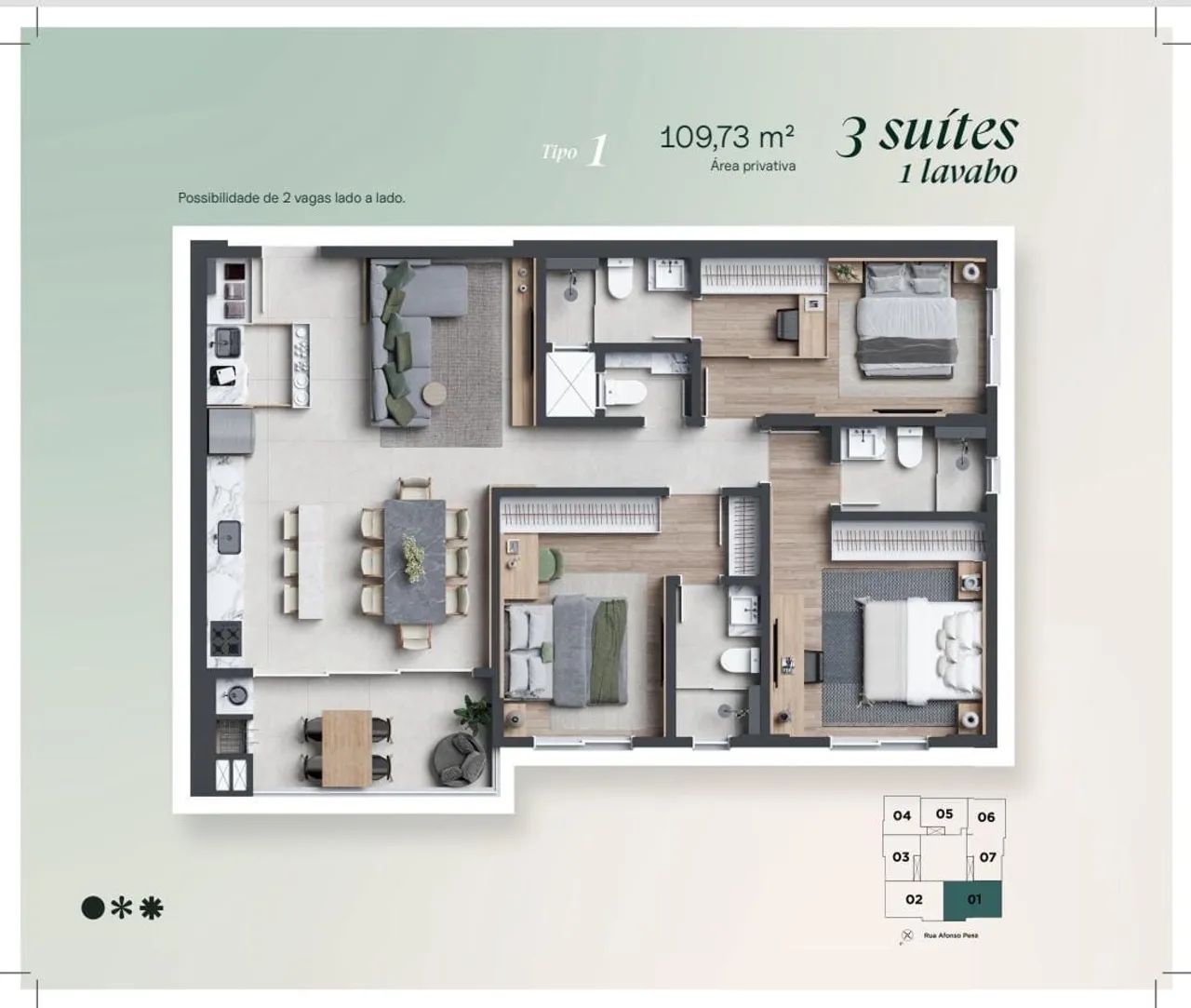 03 suites + lavabo no Estreito - Em construção - Foto 2