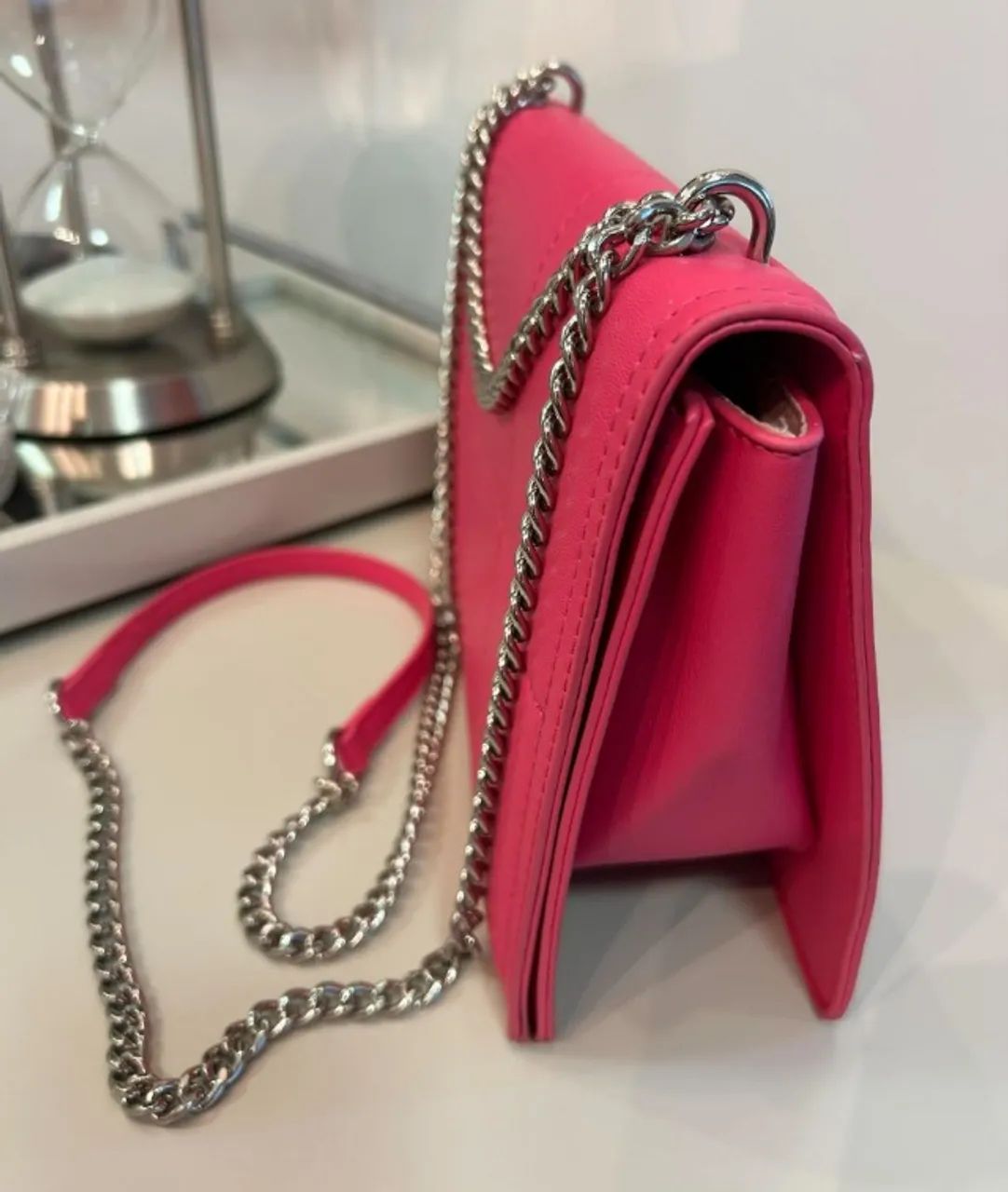 Linda bolsa rosa - Arezzo - Couro Legítimo. Estado de nova! - Foto 2