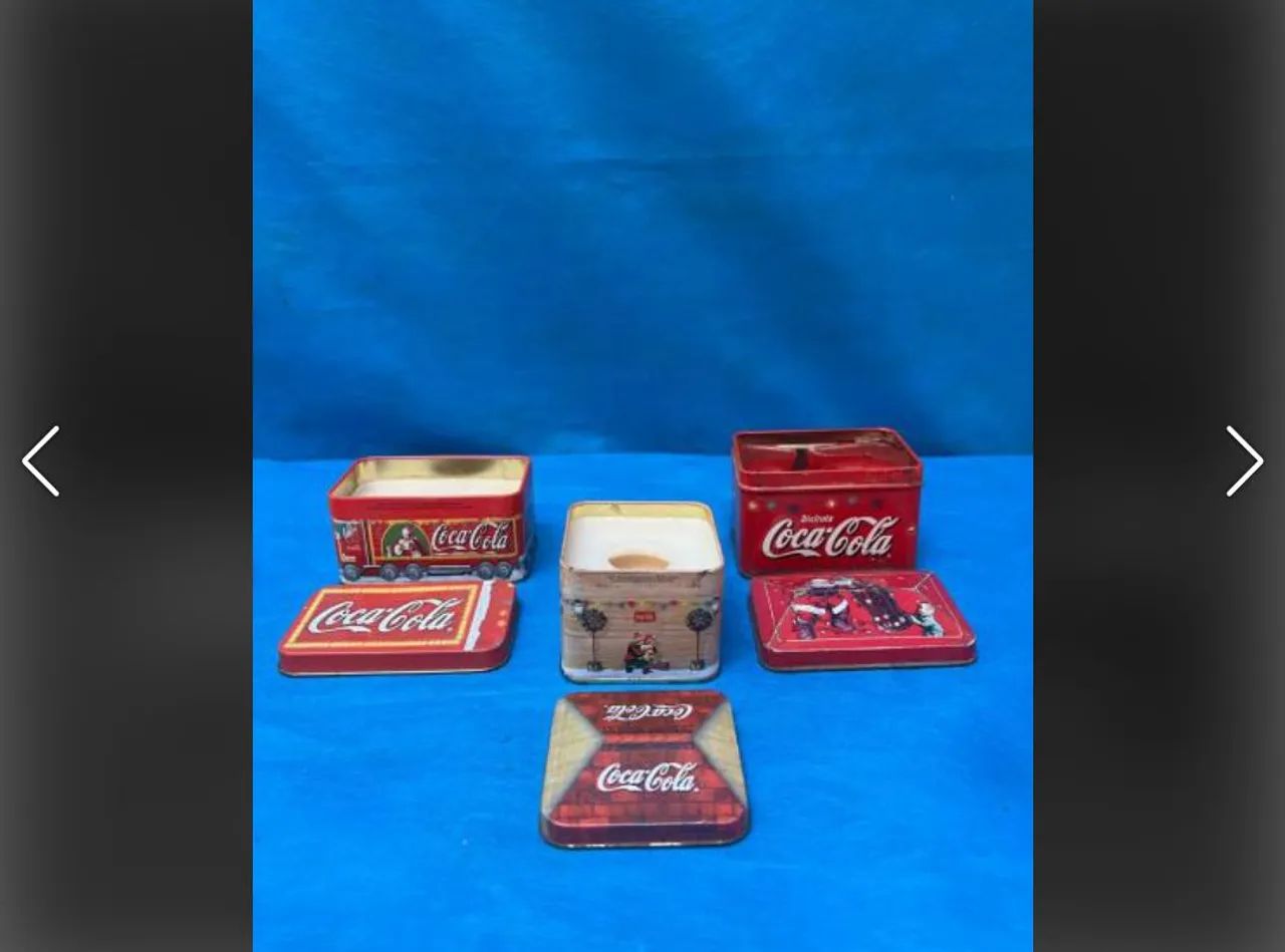 Antiga coleção de latas velas Coca-Cola - Foto 4