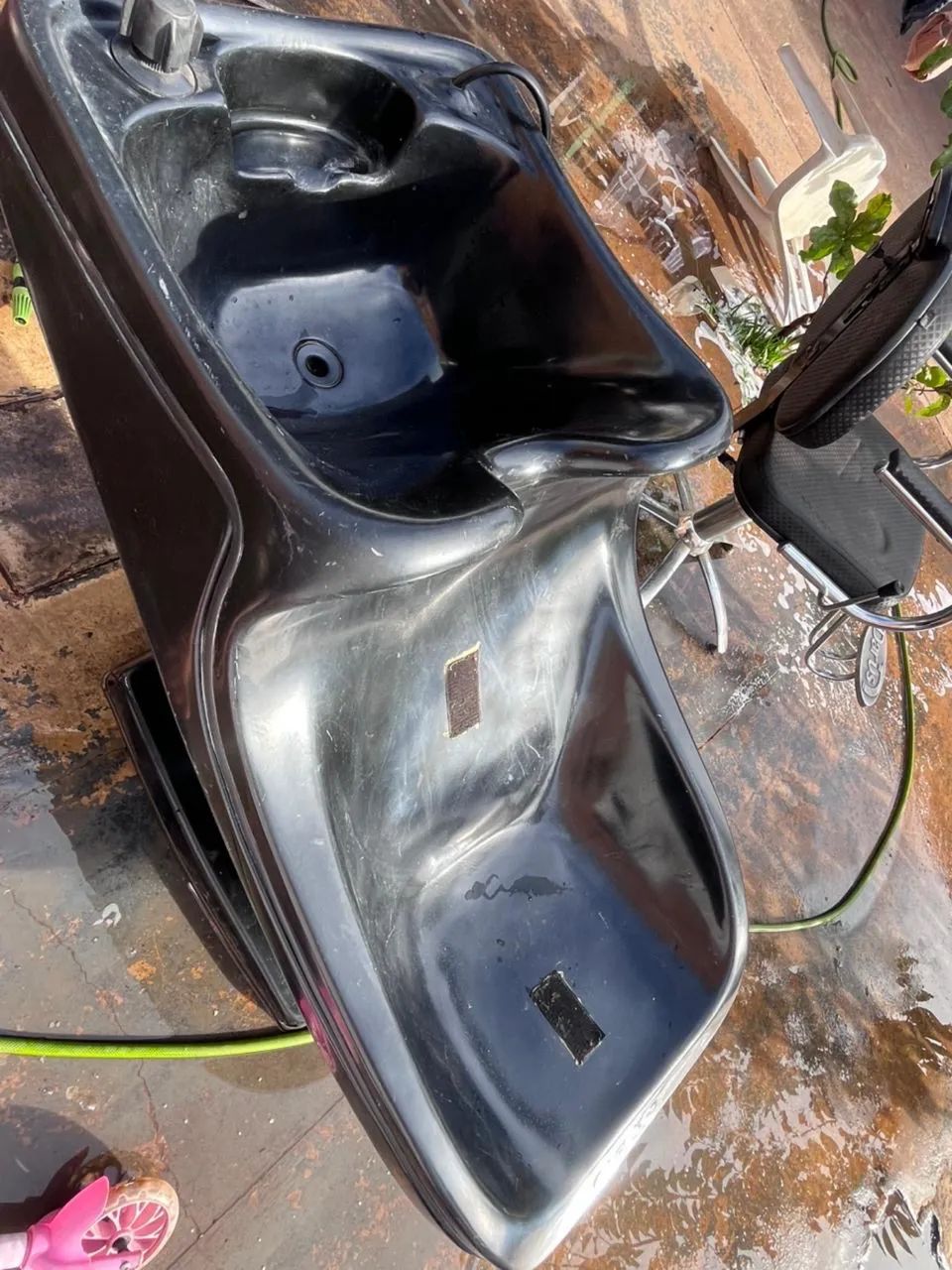Cadeira hidráulica de cabeleireiro e lavatório  - Foto 2