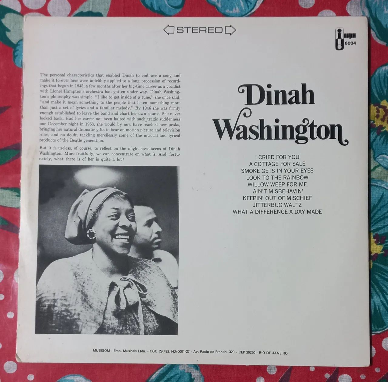 VENDO LP DISCO VINIL DINAH WASHINGTON 1984 - Foto 2