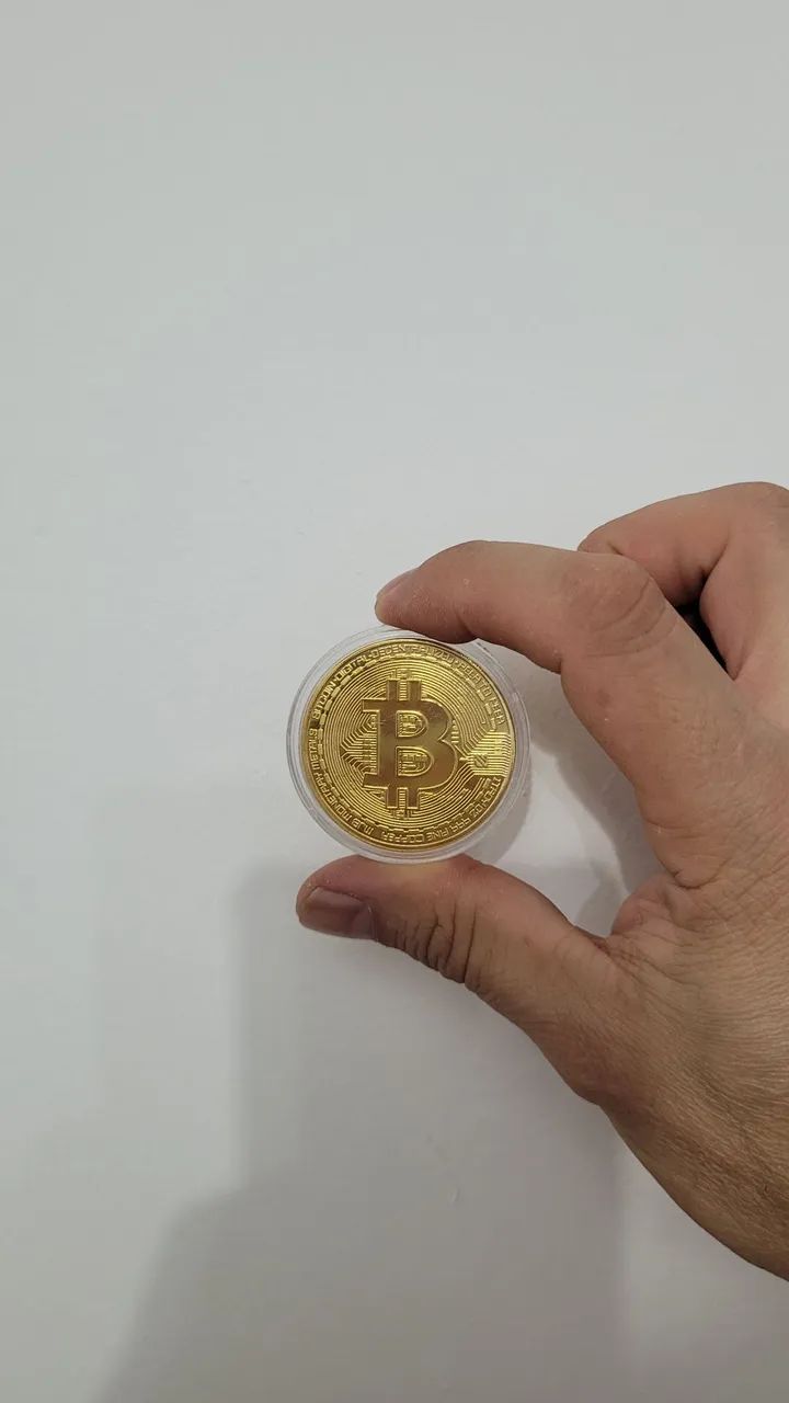 Moeda Decorativa Bitcoin