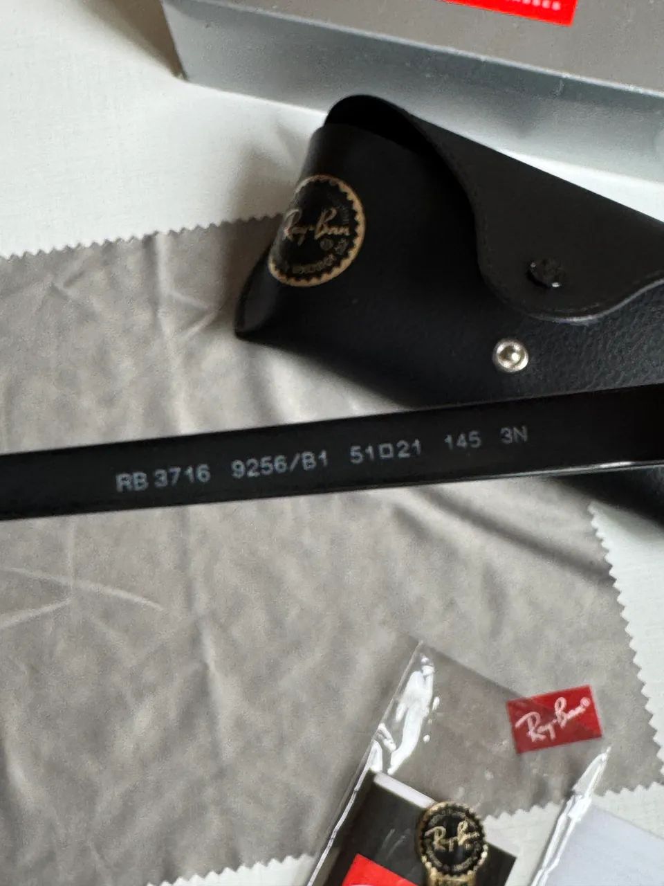 Óculos de sol rayban original clubmaster matal - Foto 4