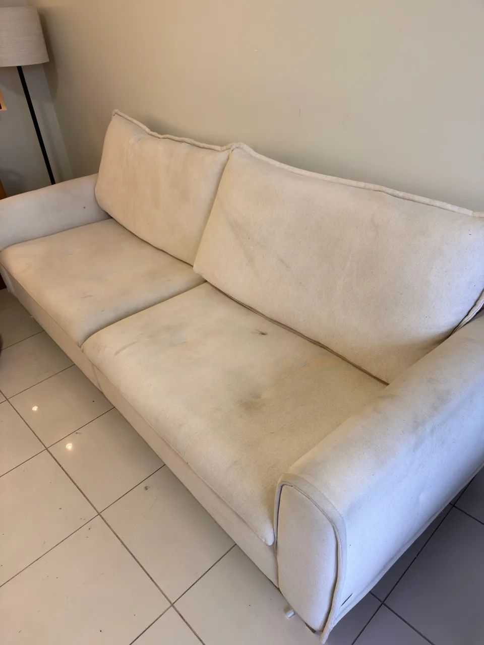 Sofá 4 lugares de linho  - Foto 4