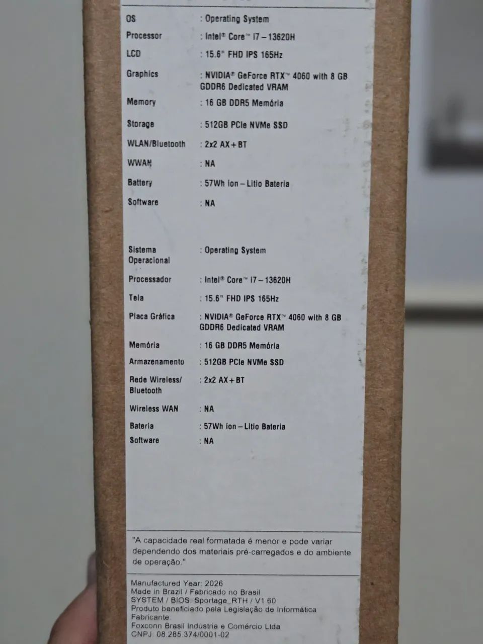 Acer Nitro V15 I7 RTX 4060 16GB 512 SSD  - Foto 5