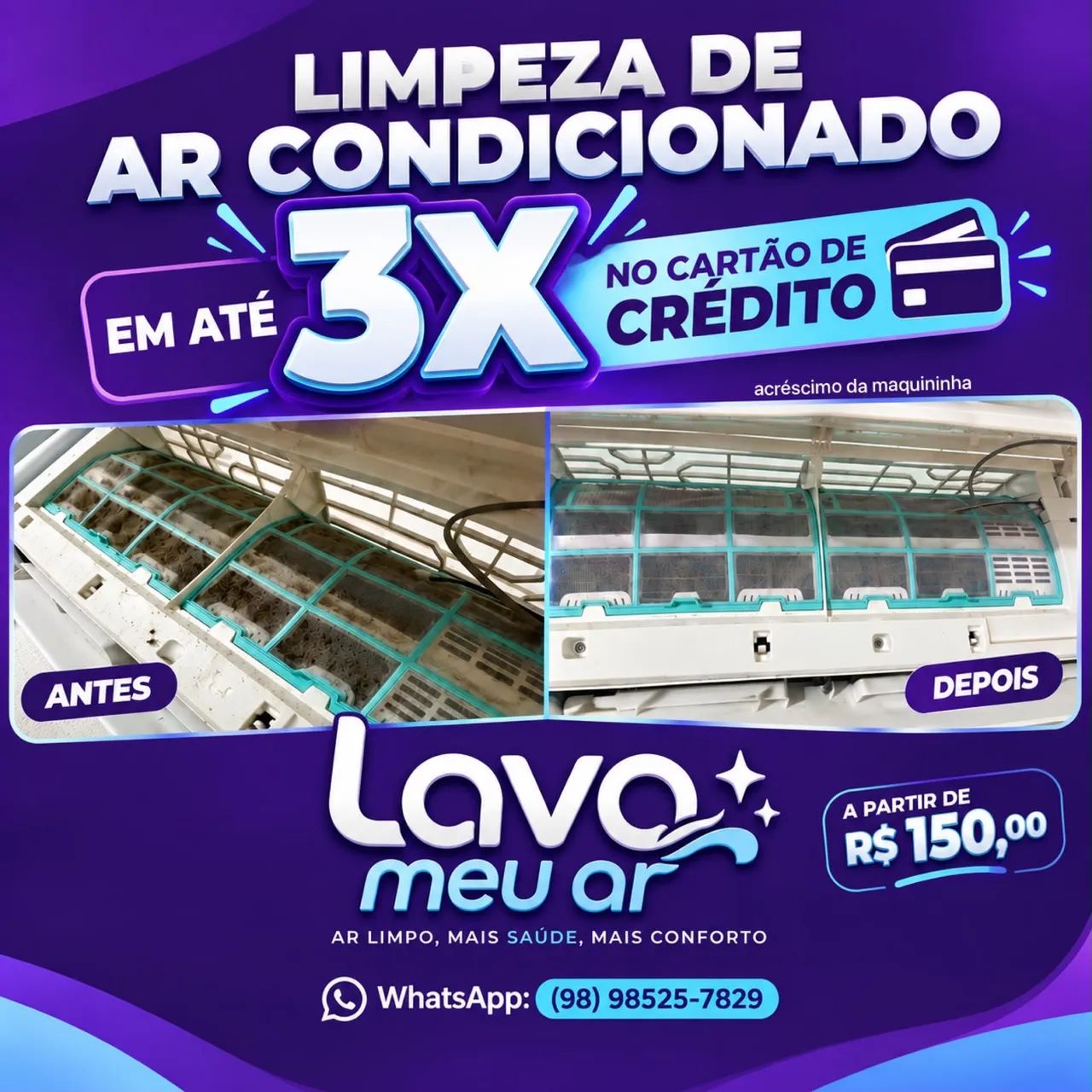 Limpeza de ar condicionado 