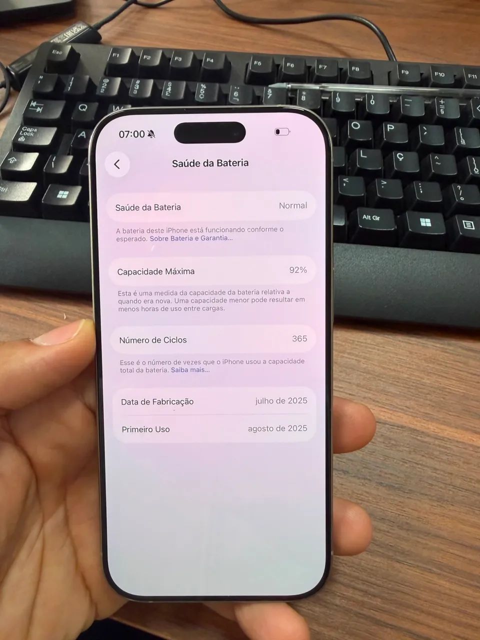 iPhone 16 pro 128 gb - natural titanium - Foto 5